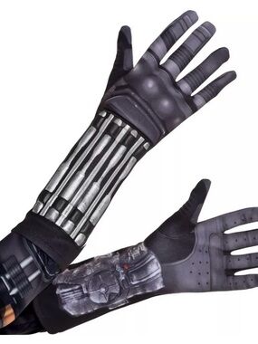 Amscan the Batman kids costume gloves. NWT one size (acc1)